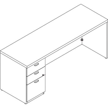 Groupe Lacasse Credenza, Straight Handle, 72inWx20inDx29-1/2inH, Niagara LAS71DUF2072SA